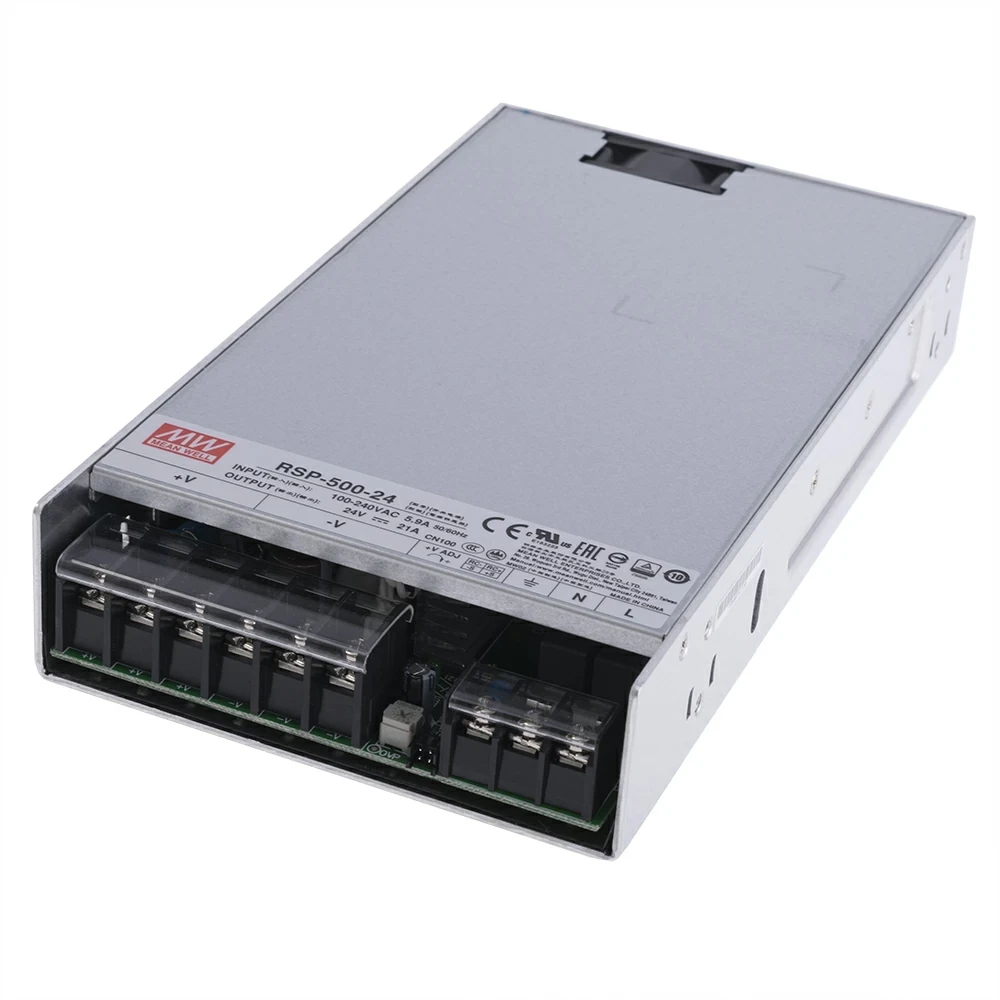 Блок живлення Mean Well 504W 21A 24V IP20 RSP-500-24
