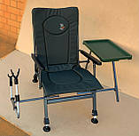 Крісло коропове зі столиком та підставкою під вудлище Carp Elektrostatyk F8R. Паковання безплатне, фото 4