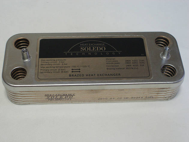 Вторинний пластинчастий теплообмінник ГВП Beretta Super Exclusive, CITY, Mynute 12 пл. R8036, фото 1