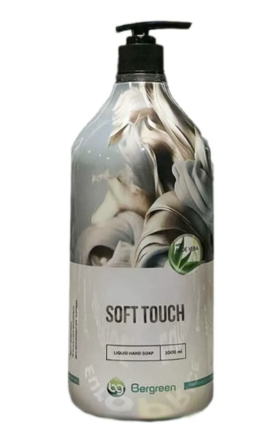 Мыло жидкое Bergreen Soft touch с дозатором 1000 мл 4820274560033