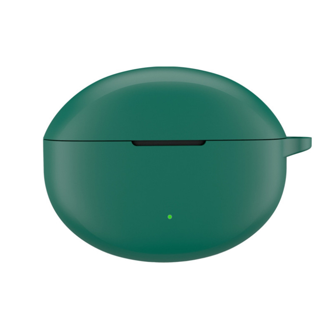 Силіконовий чохол для навушників Oppo Enco Air 4 Pro (ETEA1) | чохол + карабін | зелений