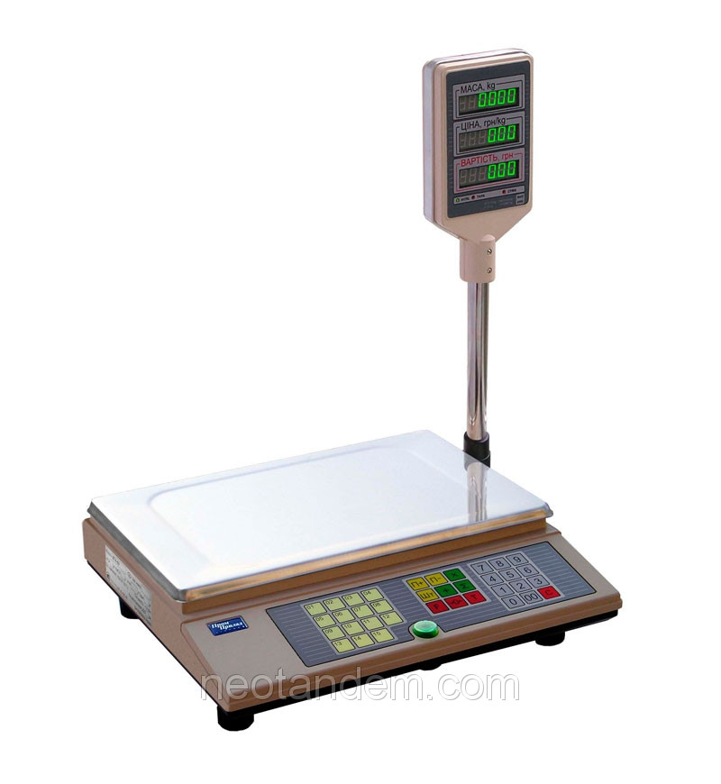 Ваги торговельні ВТА-60/15-5D, електронні, з поверкою, фото 1