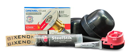 Проводи живлення, перехідники, герметики, кріплення, кришки блоку фари