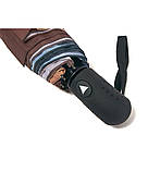 Парасолька напівавтомат Fiaba F23-028 жіноча на 8 спиць з котом Коричневий, фото 6