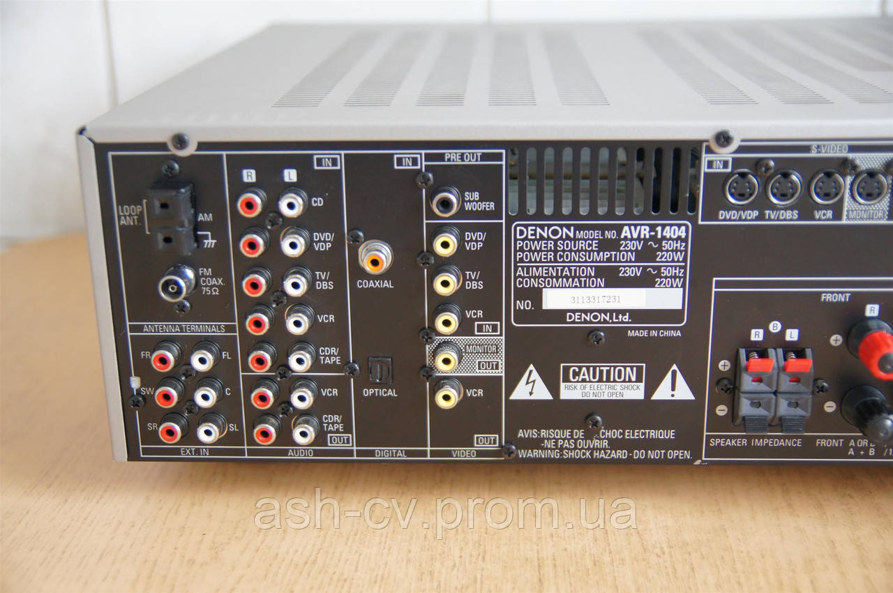 Аудио видео ресивер Denon AVR-1404 (5.1 х 110 Watt) - фото 6 - id-p422822082