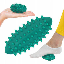 М'яч масажний огірок 4FIZJO Spike Bean 11.5 x 5 см 4FJ0650 Green