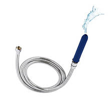 Набір для анального душу ToyJoy Buttocks The Cleaner Shower Set, синій, 15 см, фото 3