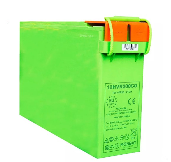 Аккумулятор Monbat 12HVR200CG FRONT TERMINAL CARBON AGM