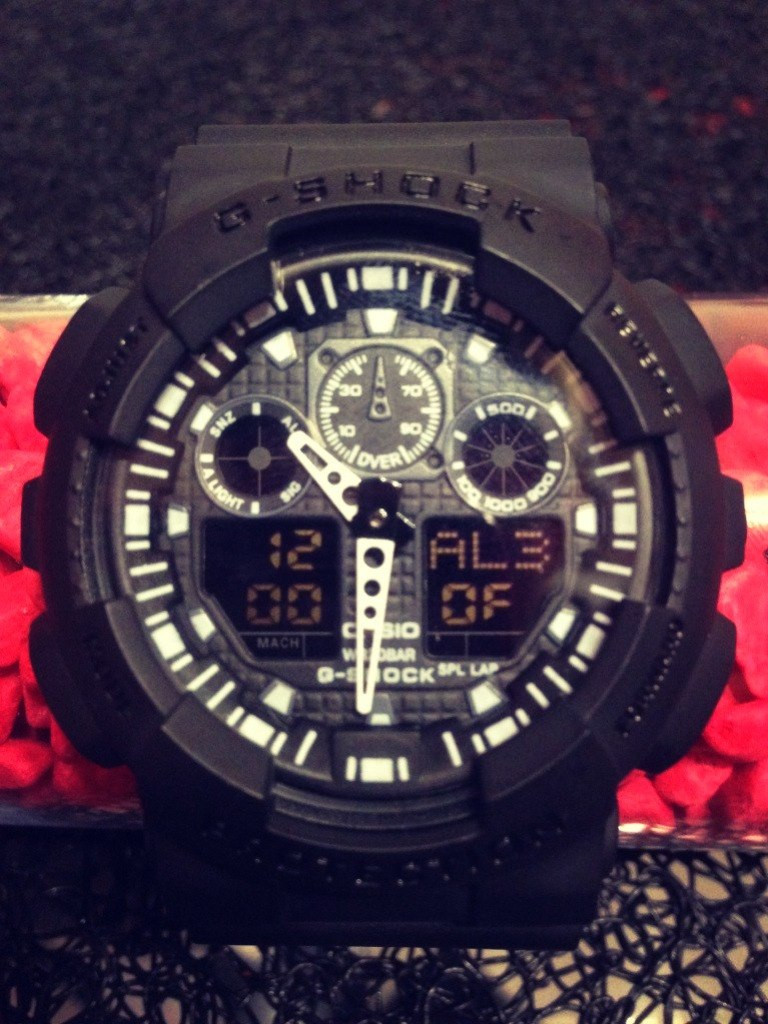 Casio G-Shock GA 100 черные black - фото 1 - id-p422830979