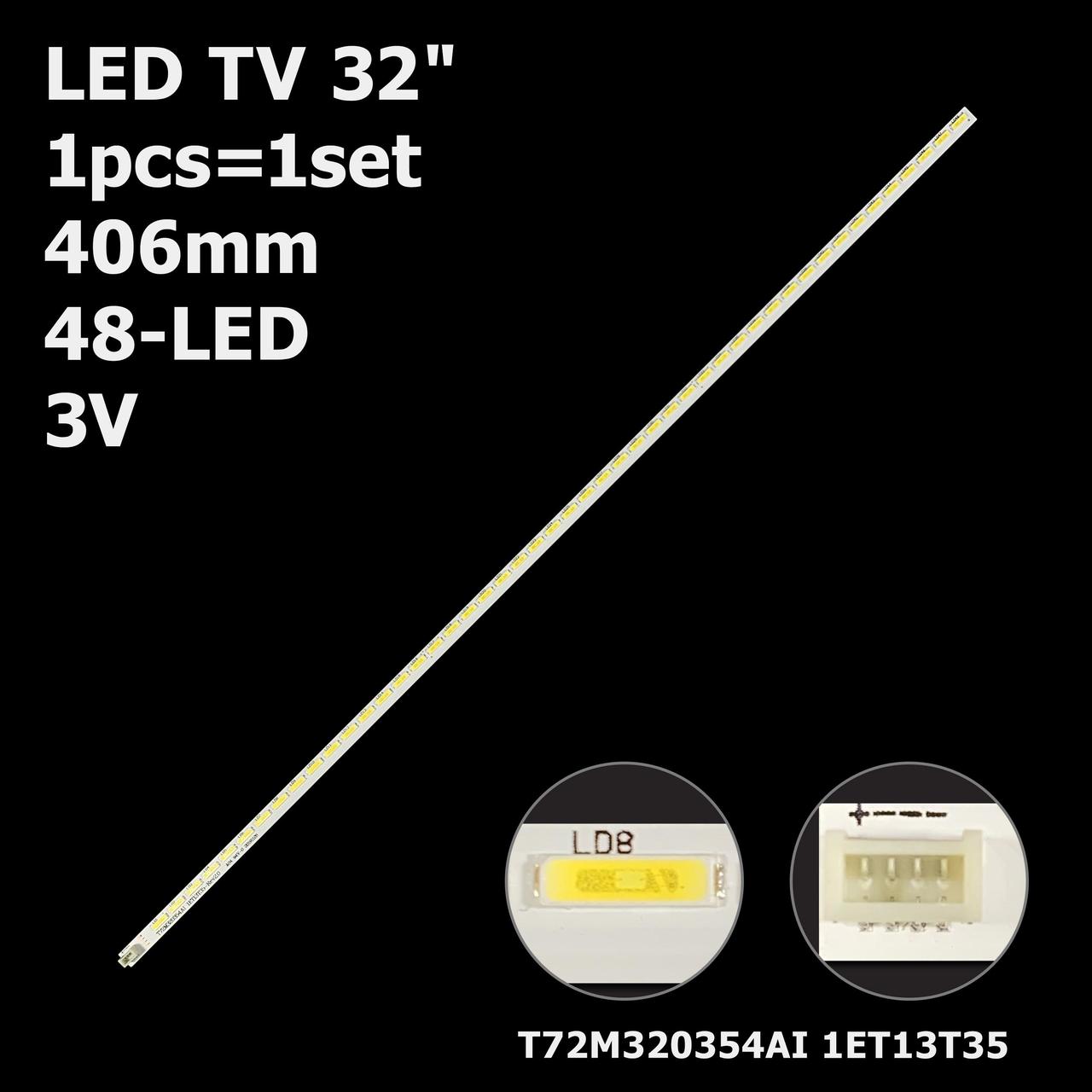 LED підсвітка 32" TCL 32T3500 1 планка