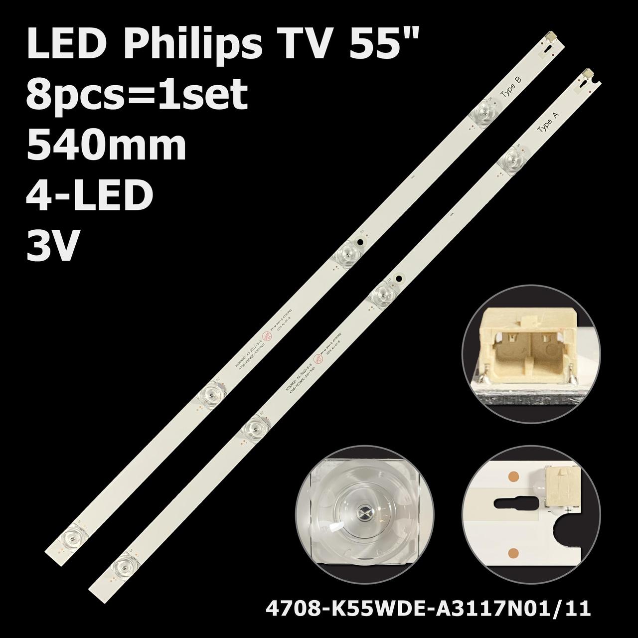 LED підсвітка 55" Awox FRAMLESS 55 1 планка