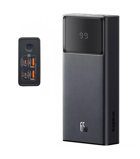 Повербанк 20000 mAh Baseus Star-Lord Digital 65W, QC 3.0+PD 3.0, зовнішній акумулятор, батарея, УМБ, power bank