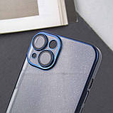 Чохол TPU+PC Glittershine для Apple iPhone 14 (6.1") Dark Blue, фото 7