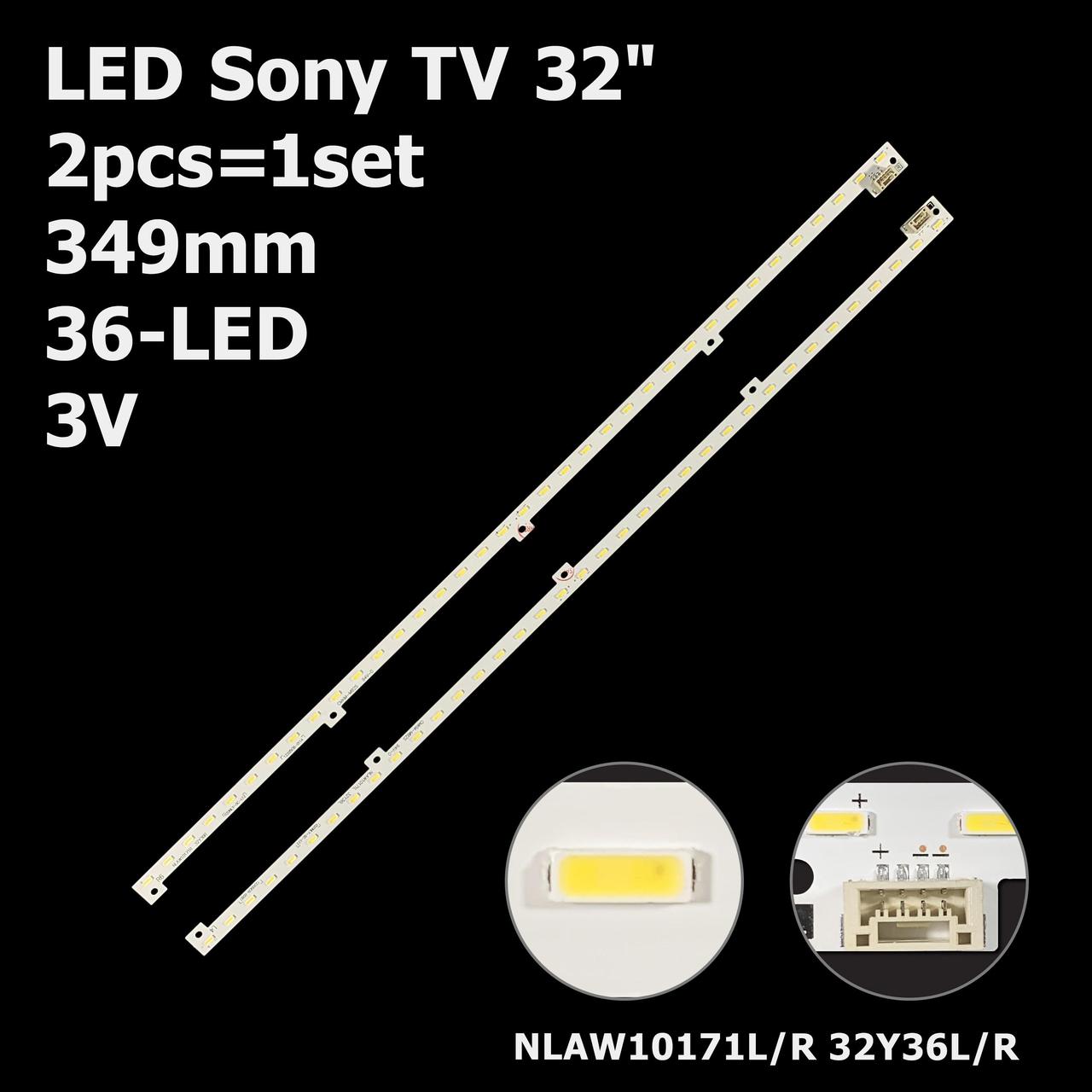 LED підсвітка 32" Panasonic  ТХ-L32EW5 1 планка