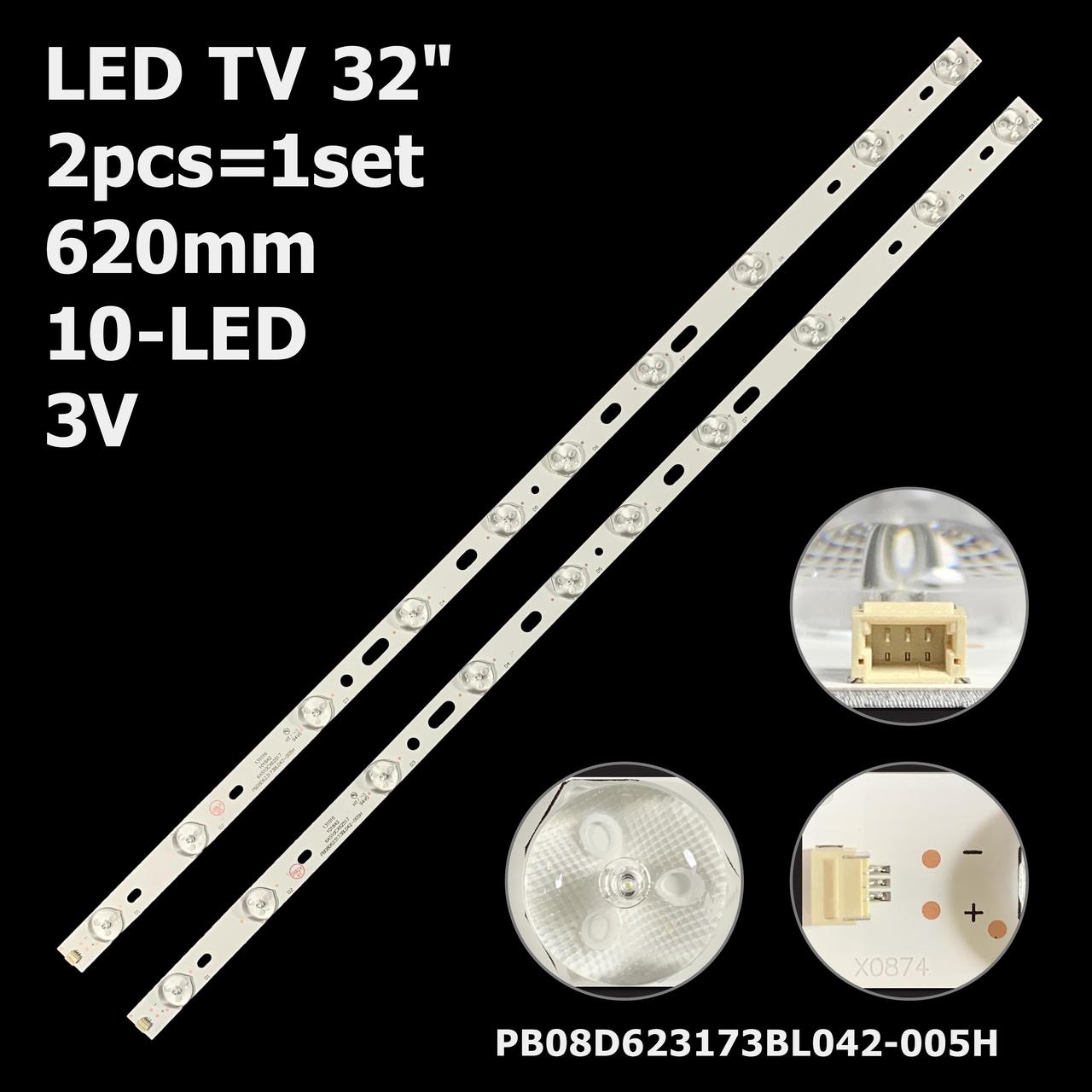 LED підсвітка 32" DLMO7C5315REUD002 1 планка
