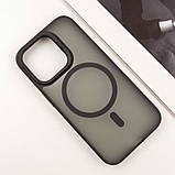 TPU+PC чохол Blueo Skin Friendly Frosted with MagSafe для Apple iPhone 14 Pro (6.1") Чорний, фото 6