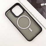 TPU+PC чохол Blueo Skin Friendly Frosted with MagSafe для Apple iPhone 14 Pro (6.1") Чорний, фото 7
