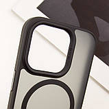 TPU+PC чохол Blueo Skin Friendly Frosted with MagSafe для Apple iPhone 14 Pro (6.1") Чорний, фото 8