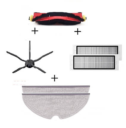 Комплект максимальний робота-пилососа Xiaomi Mijia / RoboRock S50 S51 S55 S5 Max S6 E4 E5 E20 C10 Xiaowa, фото 1