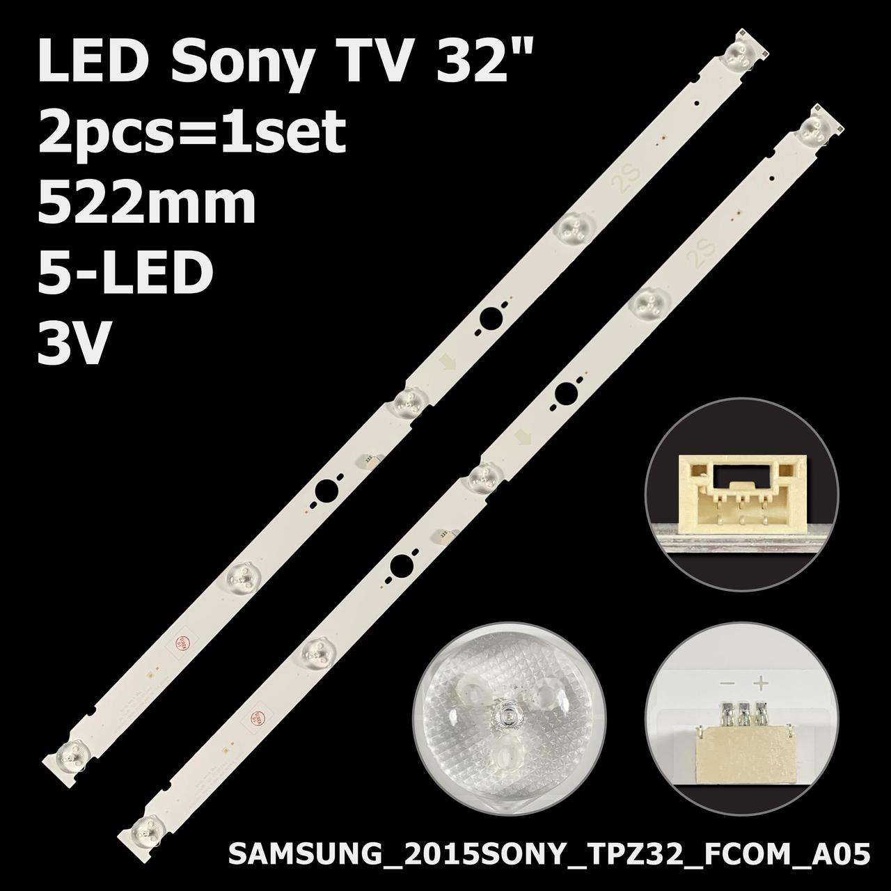 LED підсвітка 32" Sony KDL-40WD653 1 планка