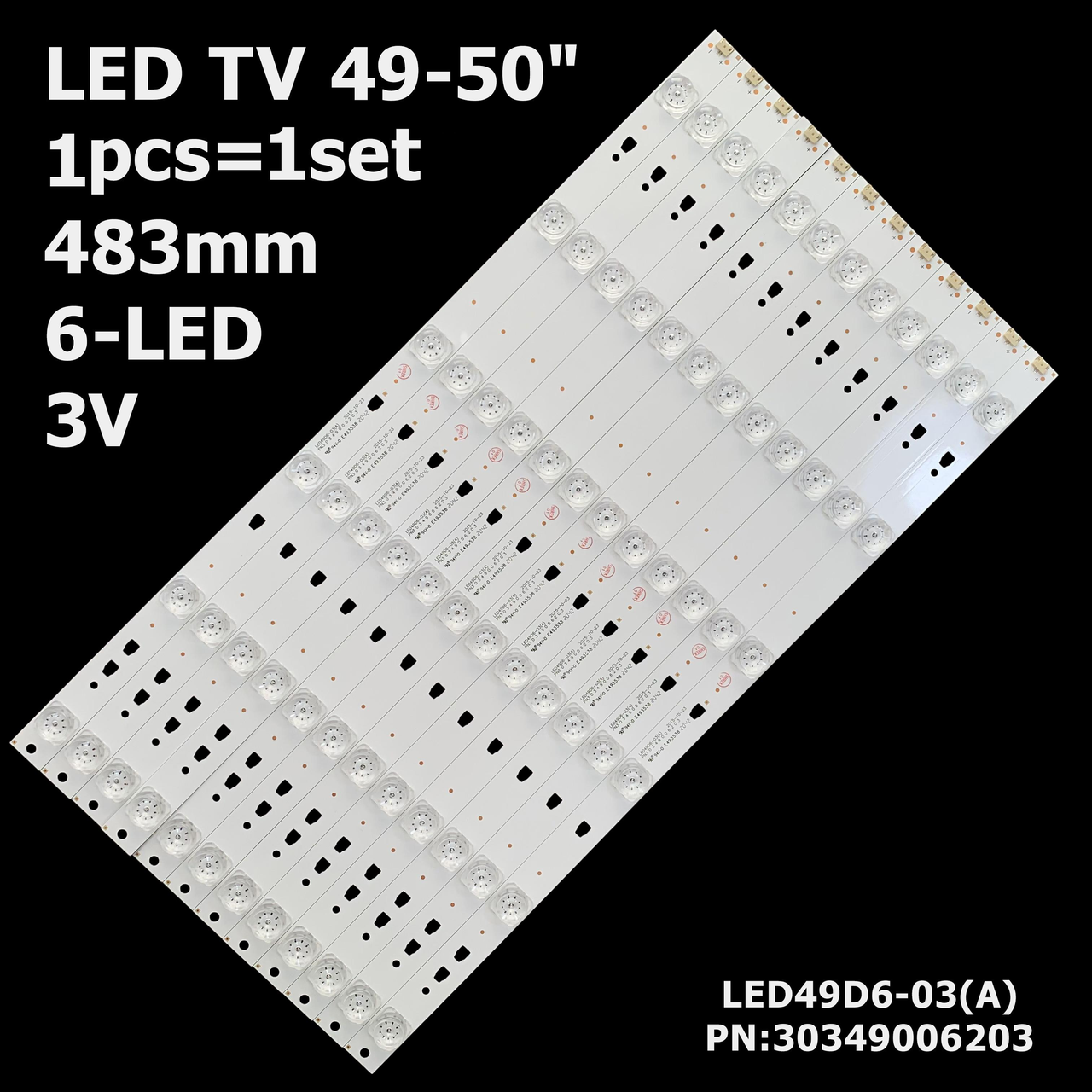 LED підсвітка 49", 50" Supra STV-LC50ST900FL 1 планка