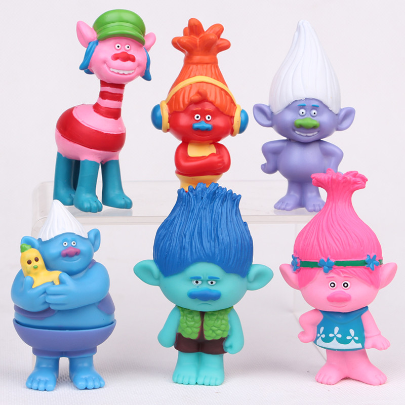 Іграшки тролі ( Trolls ) , 6 шт, фото 1