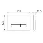 Кнопка зливу для інсталяції VOLLE подвійна золото 218708 2220.011118, фото 2