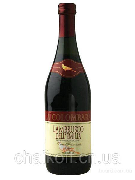 Вино ігристе La Colambara Frizzante Lambrusco Rosso 1500 мл (Італія)