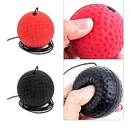 Fight ball файтбол М'яч для боксу тренажер для напрацювання ударів з липучкою м'яч на гумці, фото 4