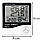 Електронний цифровий термометр гігрометр з виносним датчиком і годинником Uchef HTC-2, версія 2, фото 8