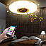 Світильник стельовий 60W, 38см RGB Lamp з Bluetooth колонкою / Кругла LED люстра з пультом керування, фото 7