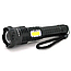 Ручний ліхтар BL-A95-P50+COB, 1x18650, zoom, ЗУ micro USB / Тактичний акумуляторний ліхтарик, фото 4