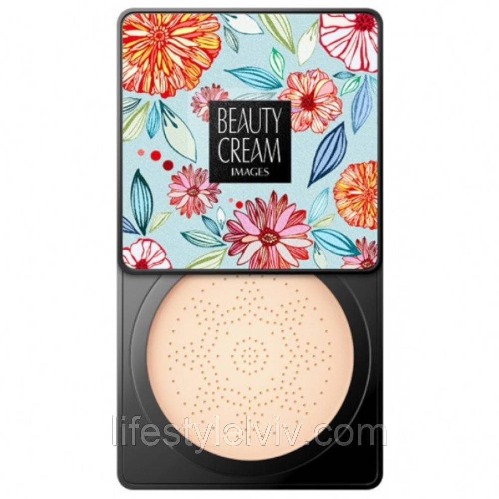 ОПТ 12 шт, Кушон Images Moisture Beauty Cream Concealer, 20мл, колір Натуральний + спонжик / Тонуючий крем для обличчя