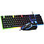 Дротова клавіатура і мишкою з підсвічуванням KEYBOARD KM-5003 / Комплект мишка з клавіатурою, фото 4