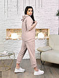 9003-24 Спортивний костюм жіночий на блискавці двунитка супербатал (4 од: 54,56,58,60), фото 3