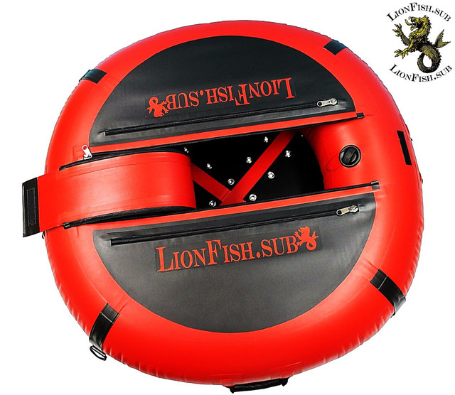 Буй LionFish.sub "Freedaiv" для указания места Погружений Подводного Охотника или Фридайвера