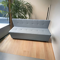 Диван для вузької та довгої кімнати з шухлядою + спальним місцем 1800х550х850 мм