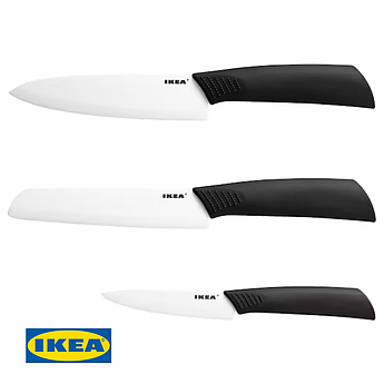Набір ножів IKEA HACKIG (ІКЕА ХАКІГ). 60243091. 3 предмети