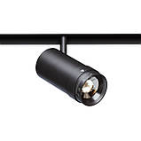 Світильник магнітний трековий Ø45 мм. МТ019 (чор) 12W 3000K, фото 2