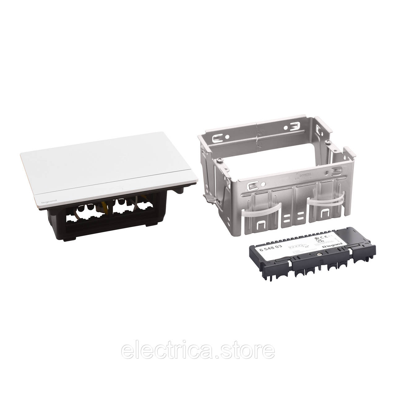 Висувний люк на 4 модулі INCARA POP-UP, алюміній, Legrand 654803, фото 1