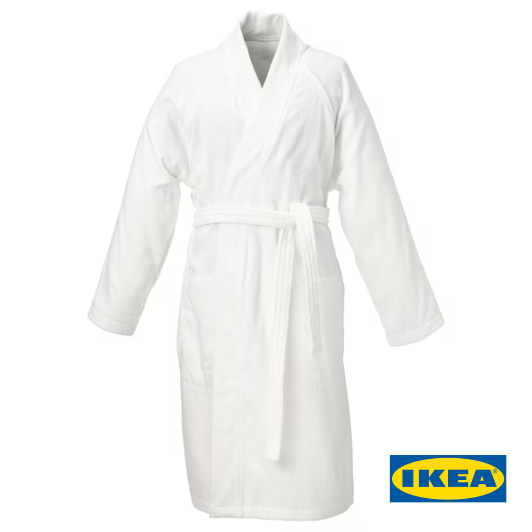 Халат IKEA ROCKAN (ІКЕА РОККОН). L/XL. 90392032. Білий. ROCKÅN