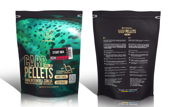 Пеллетс INTERKRILL Krill START MIX 800г