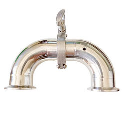 Відвід на 180 градусів потстил 1.5 дюйма (кламп)