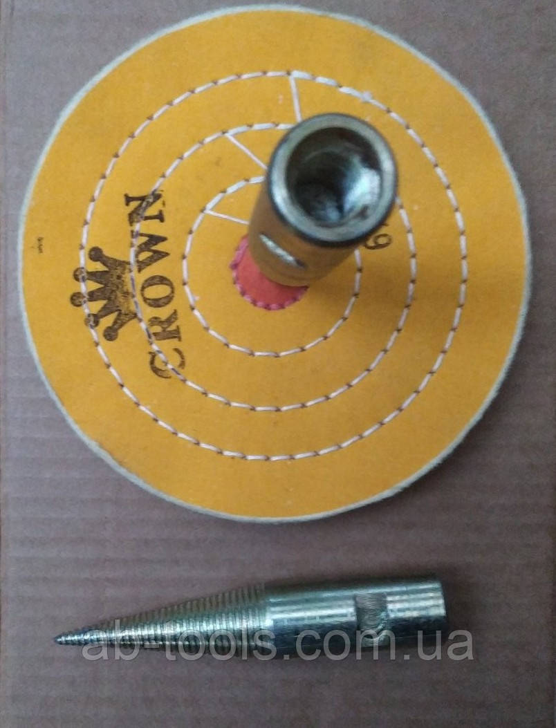 Насадка на болгарку для муслінових кругів перехідник різьба М14, фото 1