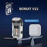BORUIT V15 світлодіодний ліхтар-брелок Чорний, фото 7