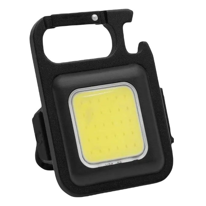 Портативний ліхтарик RB436 COB з магнітом та відкривачем 500mAh Type-C Black (7_00690), фото 1