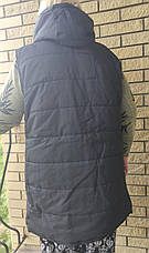 Жилетка жіноча подовжена демісезонна великих розмірів високої якості EXCLUSIVE, фото 3