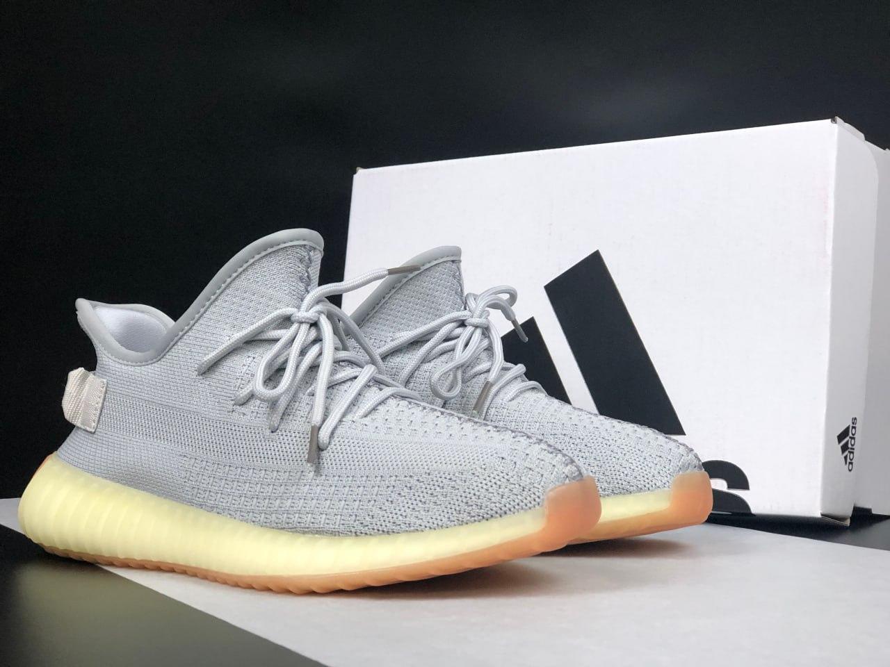 Чоловічі кросівки Steely Yeezy Boost 350 Grey (Сірі) Взуття Стайл Ізі Буст 350 сітка повсякденні весна літо