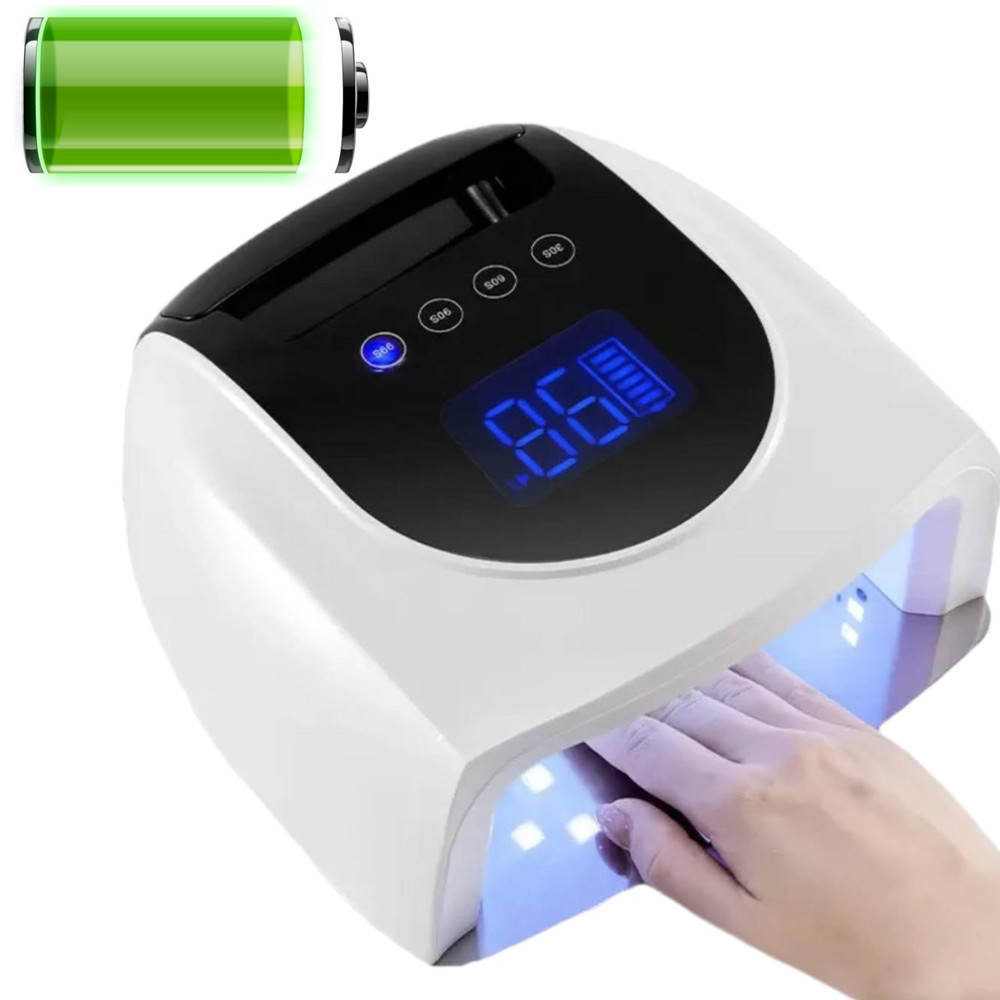 Бездротова UV/LED лампа X30 для сушіння гель-лаку, 96Вт. (З вбудованим акумулятором 19200 mAh)