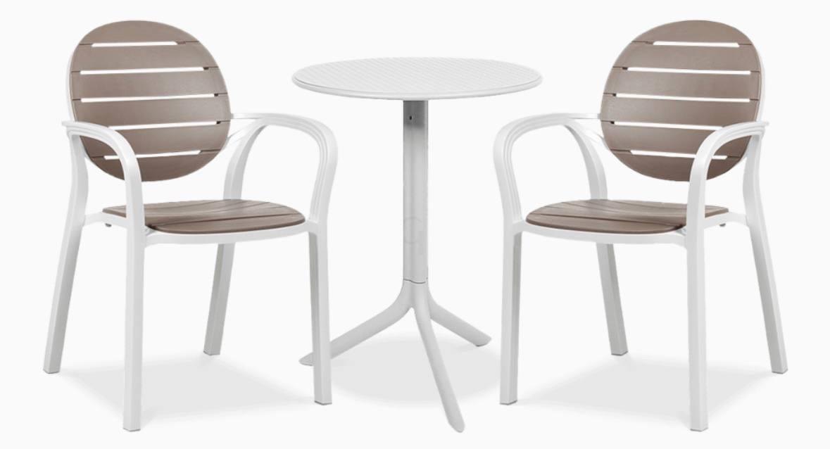 Меблі для балкона-лоджії Tortora Bianco Palma/Step